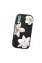 Samsung Galaxy A30S Compatible Case Camera Protective Black Silicone Couple Phone Case with Floral Pattern - 3