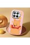 Mi 15t Pro Compatible Case Camera Protective Pink Silicone Couple Phone Case Bear Patterned - 2
