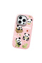 iPhone 16 Pro Max Compatible Case with Camera Protector Pink Silicone Couple Phone Case with Panda Pattern - 3