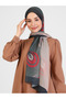 Retro Patterned Shawl - Khaki - 2