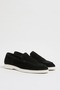 Hilton Model Genuine Suede Leather Eva Sole Loafer Shoes