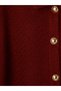 Vizyon New Season Burgundy Plaid Women's Shirt Jacket - 7