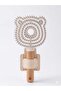 Cat-Shaped Comb with Bamboo Wooden Handle and Massage Effect