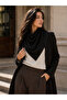 Women's Black Micro Floral Patterned Cotton 70X70 Imported Scarf Flr6023 - 3