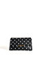 Women's White Polka Dot Chain Strap Shoulder Bag and Wrist Strap Portfolio Handbag Clutch - 3