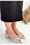 Lotta Beige Skin Heeled Shoes - 2