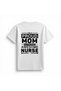 Women's Nurse Mom Printed Short Sleeve T-Shirt Proud Career Themed Relaxed Fit Casual Modern Stylish - 2