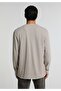 Regular Fit Round Neck Jacquard Men's Brown T-Shirt - 2