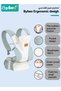 Baby Carrier, Baby Wraps Carrier with 2 Bibs and 2 Rattle Toys Set, Ergonomic Babywearing, Adjustable Infant Carrier Slings for Newborn to Toddler, Front and Back Use for Dad and Mom - 7