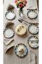 Nilüfer 6-Piece Porcelain Cake Plate Set - 3