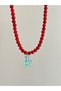 Glass Sea Star Detailed Coral Pendant Murano Necklace