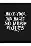 Women's Make Your Own Magic Printed Unisex Black Hooded Oversize Sweatshirt - 2