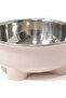 Plastic & Stainless Steel Pet Feeding Bowl – 15 cm - Pink / Sage Green / Lavender - 2