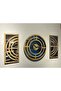Aura Series Mirrored Plexiglass & Atlantic Pine Decorative Wall Clock and Panel Set 40 / 50 cm – Silent Movement - 3