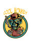 Men's Oversize Cartoon Printed T-Shirt Cold-Blooded Monkey Graphic Patterned Relaxed Cut Casual Modern - 3