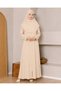 100% Cotton Fabric Hijab Zipper Women's Prayer Dress - 2