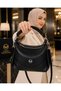 Luxury Set of 2, Excellent Quality Shoulder Bag and Handbag + Large Size Wallet Set with Phone Compartment, Stylish Modern Gift - 5