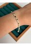 Gold Color Black Enamel Geometric Zircon Stone Women's Bracelet |   Stylish and Elegant Daily & Special Occasion Jewelry - 2