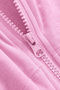 Vexa Pink Hooded Kangaroo Pocket Zippered Slim Fit Lace-Up Soft Flexible Long Sleeve Sports Cardigan - 6