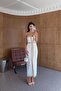 Chain Embroidered White Dress - 2