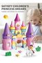 FL2328 Princess Castle Big Building Blocks Set for Kids, 43-Piece Multicolour Fairy-Tale Construction and Role-Play Set with Princess Figure, Prince Rider Figure, White Pony with Movable Hind Le - 7