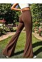Women's High Waist Wide Leg Diver Pants with Pockets - 2
