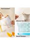 Two-piece fruit cup set with drainer, portable pink - 3