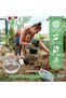 Soil sieve set 5-in-1, including shovel and sieve frame, silver. - 3