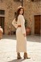 Modern Braided Hair Crew Neck Knitwear Dress - 2