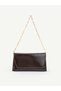 Women's Hand and Shoulder Bag with Side Magnet Detail and Chain Strap – Stylish Portfolio Clutch