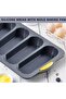 Baguette baking pan, silicone non-stick four compartments, for home baking. - 3