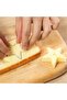 Star-shaped cookie cutter, available in 5 sizes, stainless steel, silver. - 4