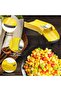 Corn cob peeler, stainless steel with hand guard, yellow. - 5