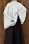 Polka Dot White Chiffon Velsa Blouse - 5