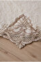White Lace Non-Slip Sole Bath Mat Lace-Up Washable Bath Set Spera - 4