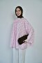Women's Polka Dot Spanish Sleeve Draped Hijab Shirt - 3