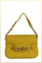 Lia Women's Hand and Shoulder Bag with Chain Buckle Accessories - Yellow