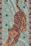 Maximalist Leopard Border Carpet Motif Patterned 70X150 Beach Towel - Digital Printed Bath Towel - 3