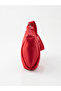 Women's Red Color Quilted Fabric Crossbody Shoulder Bag - 4