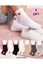 6-Piece Girls' Hearted Booties Socks