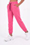 Girls' Double Pocket Elastic Cuffed Straight Jogger Sweatpants - 3