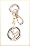 Charm Keychain with Ring Accessory - Gold - 4