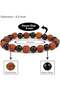 Deal Rudraksha & Black Onyx Beaded Bracelet 8mm – Natural Stone Stretch Bracelet for Men & Women – Spiritual Yoga Elastic Bracelet - 2