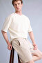 100% Cotton Baggy Fit Elastic Waist Pocketed Shorts H7787Ax26Hs - 2