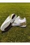 Crampon Carpet Field High-Top-Socked Flat Boys' Soccer Shoes White-Gold - 2