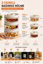 Bento Box Thermal Food Container Set of 4 |   Steel Lunch Box |   Leak-Proof Expedition Box |   2X420 ml + 550 ml |   Comes with a Carrying Bag and Gifts - 2