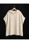 100% Cotton Cream Handwoven Adult Poncho, Hooded Bathrobe & Beach Towel