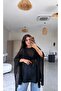 Mercerized Cape Loose Knitwear Blouse Poncho Women's Thin Plain Knit Summer Cape