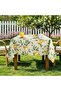 Lemon-patterned rectangular tablecloth - wipeable PVC material, waterproof and oil-resistant for summer, kitchens, parties, picni... - 3