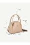 Parma Women's Hand and Shoulder Bag with Zipper Detail and Adjustable Strap - 3